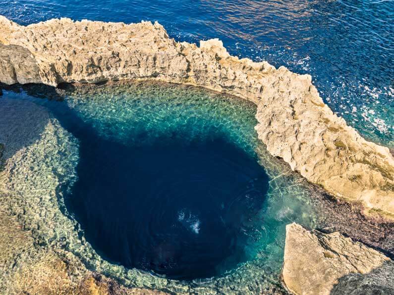 Best Malta Diving Sites Blue Hole Gozo